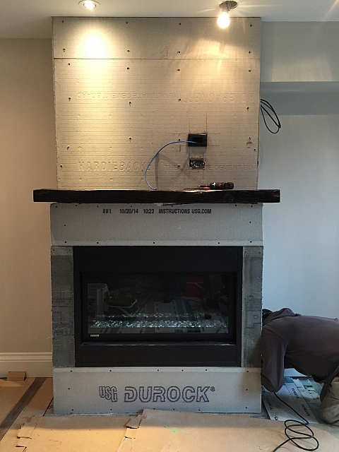 fireplace build cementboard