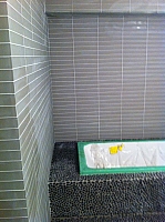 STONE TILE GLASS TILE AND ERTHCOVERINGS CHARCOAL PEBBLES