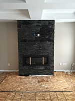 fireplace build framed out