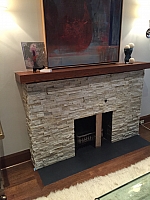 fireplace refaced