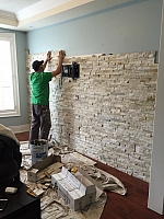stone feature wall
