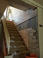 staircase wall stone